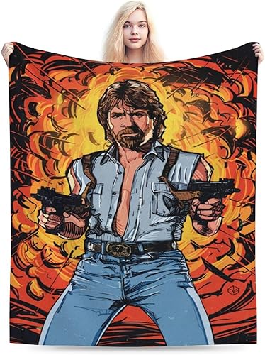 Chuck Actor Norris - Manta de viaje ultra suave, acogedora y cálida, manta ligera para cama, sala de estar, sofá y habitación para todas las