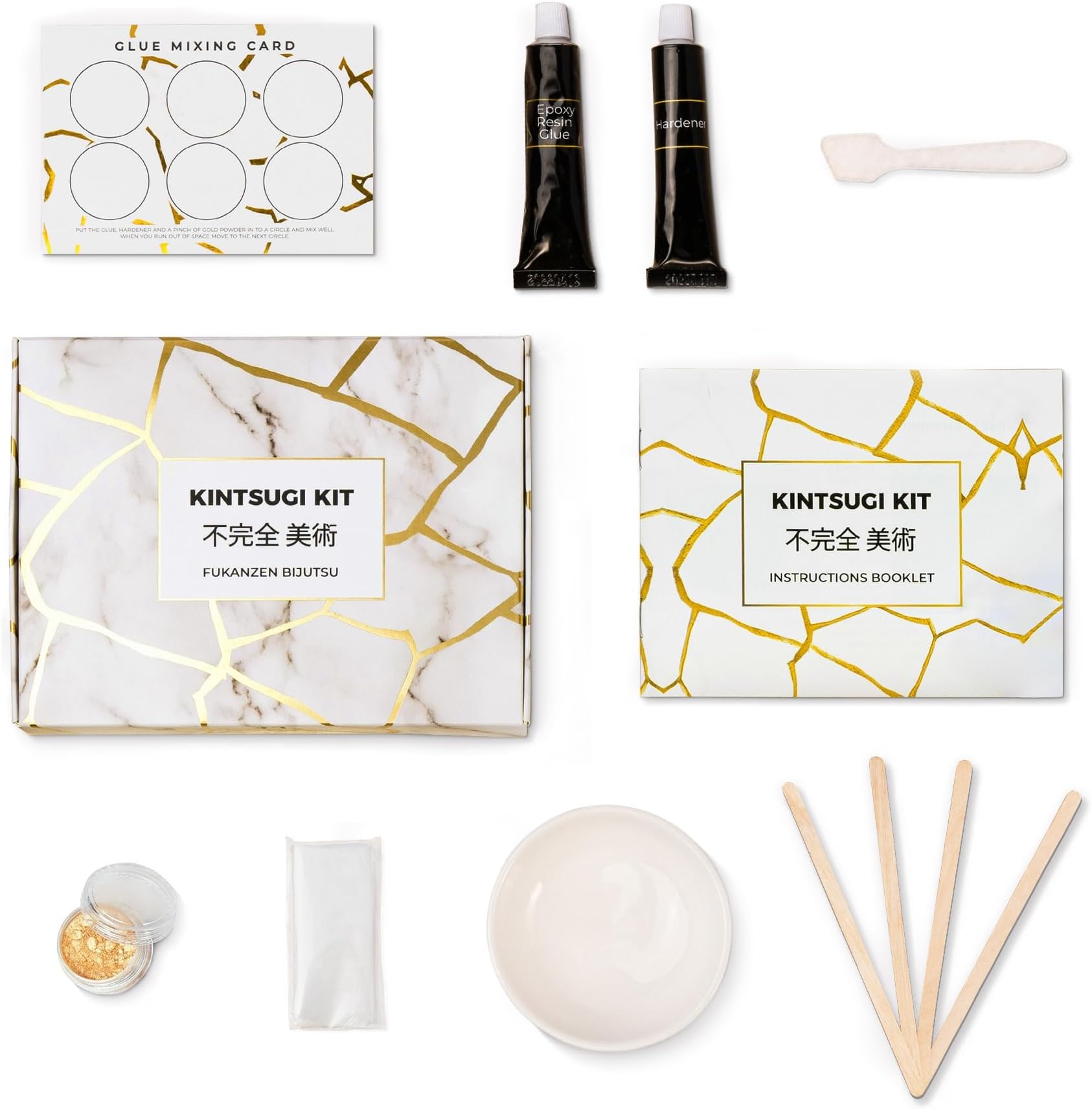 Sandy Leaf Farm Kintsugi Repair Kit Repair Your own Ceramics with