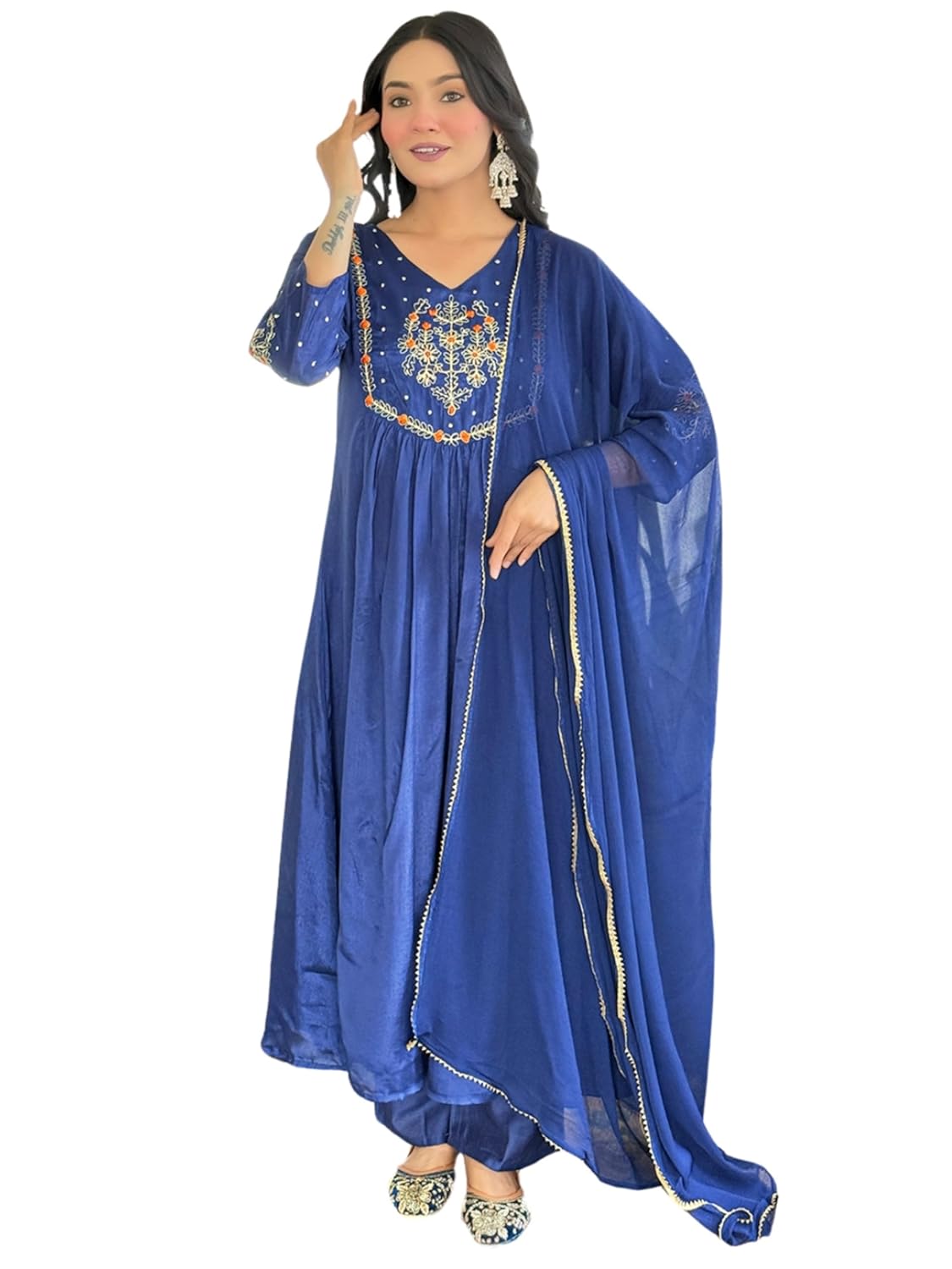 71Lqa9dGSyL._SL1500_ Naixa Women's Silk Chiffon...