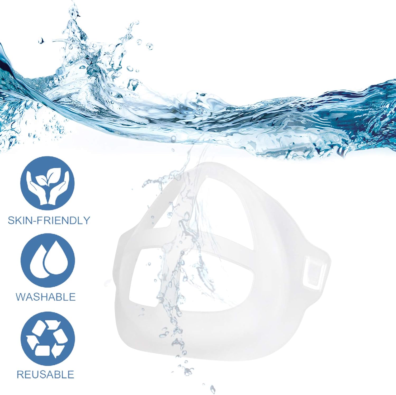 3D Mask Bracket Inner Support Frame for Homemade Cloth Mask,Face Internal Support Frame|Breathe Cup Lipstick Protector Keep Fabric Off Mouth to Create More Breathing Space