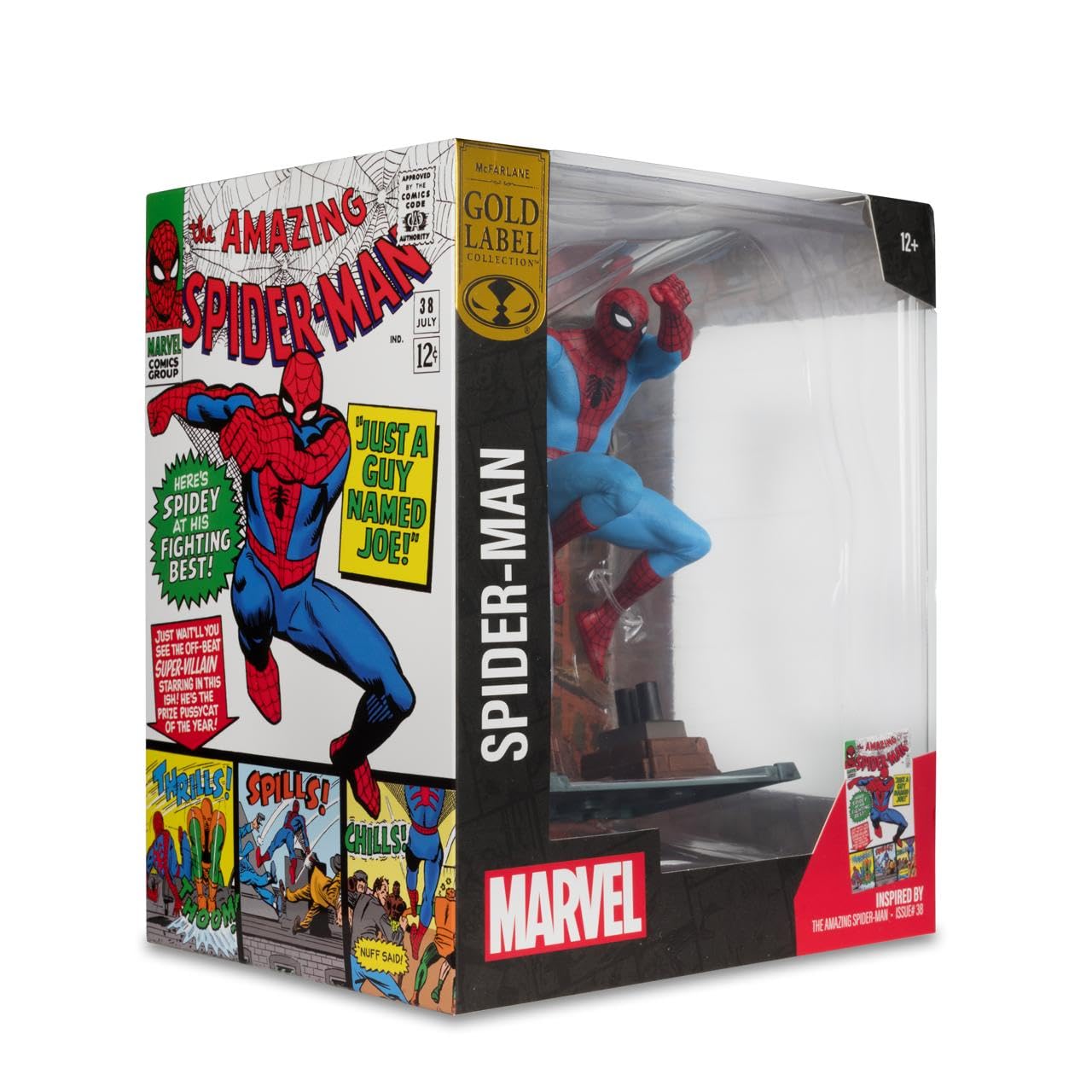 McFarlane Figura de Spiderman Edición Limitada basada en el cómic número 301 de The Amazing Spidermnan, Posada no articulada, de Escala 1:10, 18cm, + 1 Tarjeta Coleccionable, Bizak (64384762)