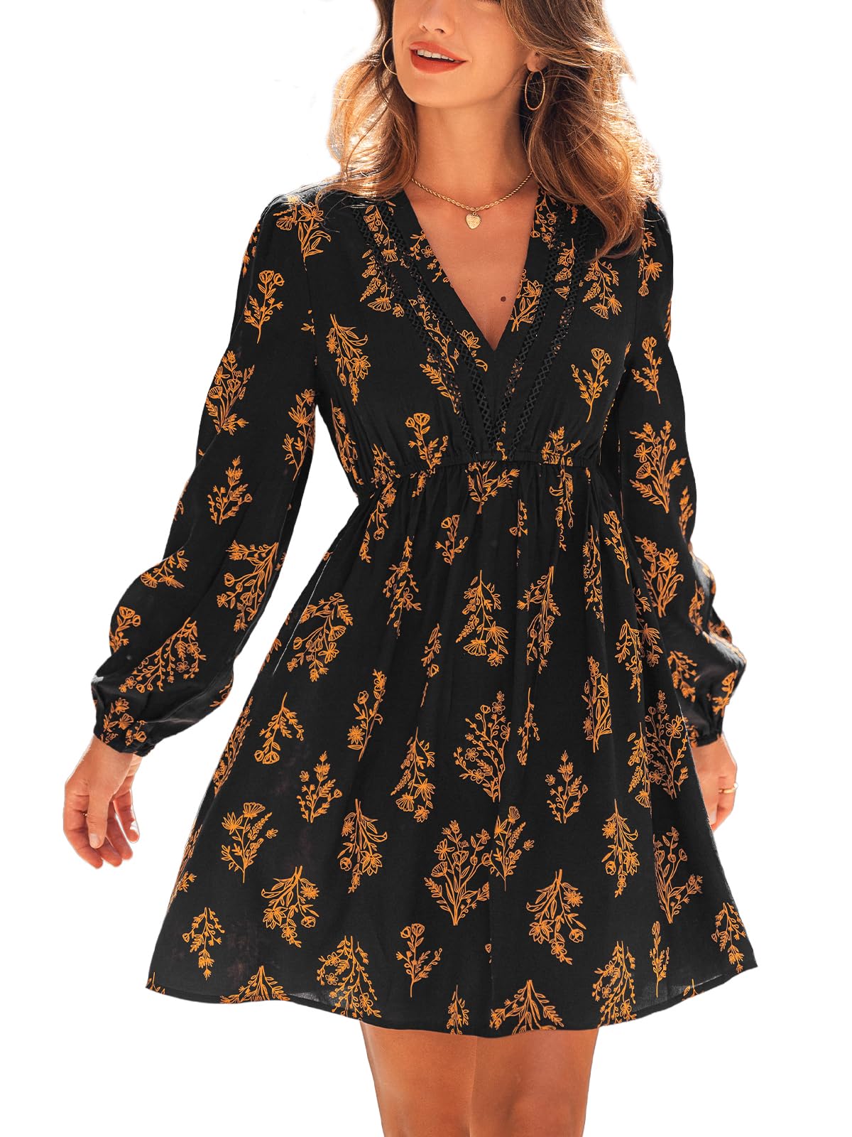 Robe d'automne fluide idéale pour vos sorties en terrasse - 8