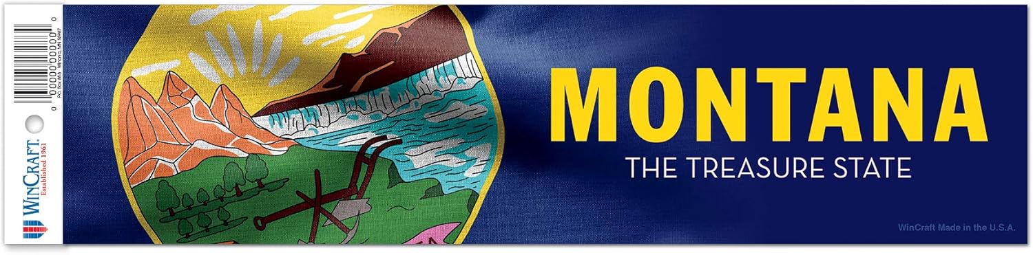 WinCraft Destination Montana State/Montana Bumper Strip 3" x 12"State/Montana Bumper Strip 3" x 12", Multi, NA