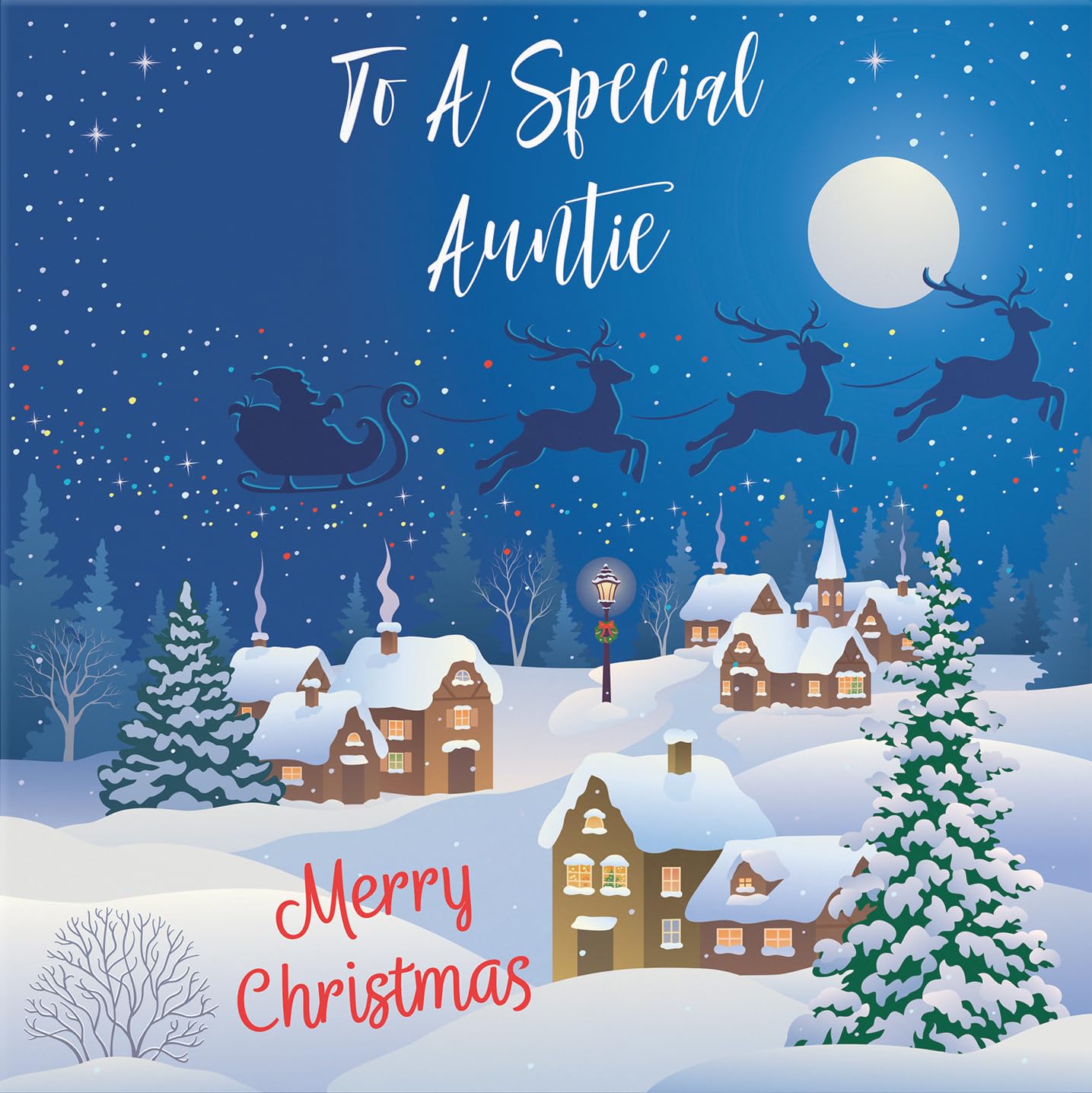 Hunts England - Auntie Christmas Card - To A Special Auntie - Merry Christmas - Winter Wonderland Collection - Fun Card - Image 2