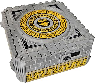 DND Tracking Chest,(DND 5E) Character Stat Tracker, with 59 Number Dials + 13 Toggle Sliders, Fits A6 Notebooks/Dice/Pens