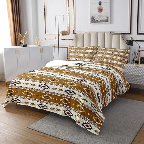 Vista 113 de Erosebridal Ethnic Tribe Feather Coverlet Set Geometric Aztec Bedspread,Western Quilted King African Tribe Arrow Retro Vintage Exotic Geometric
