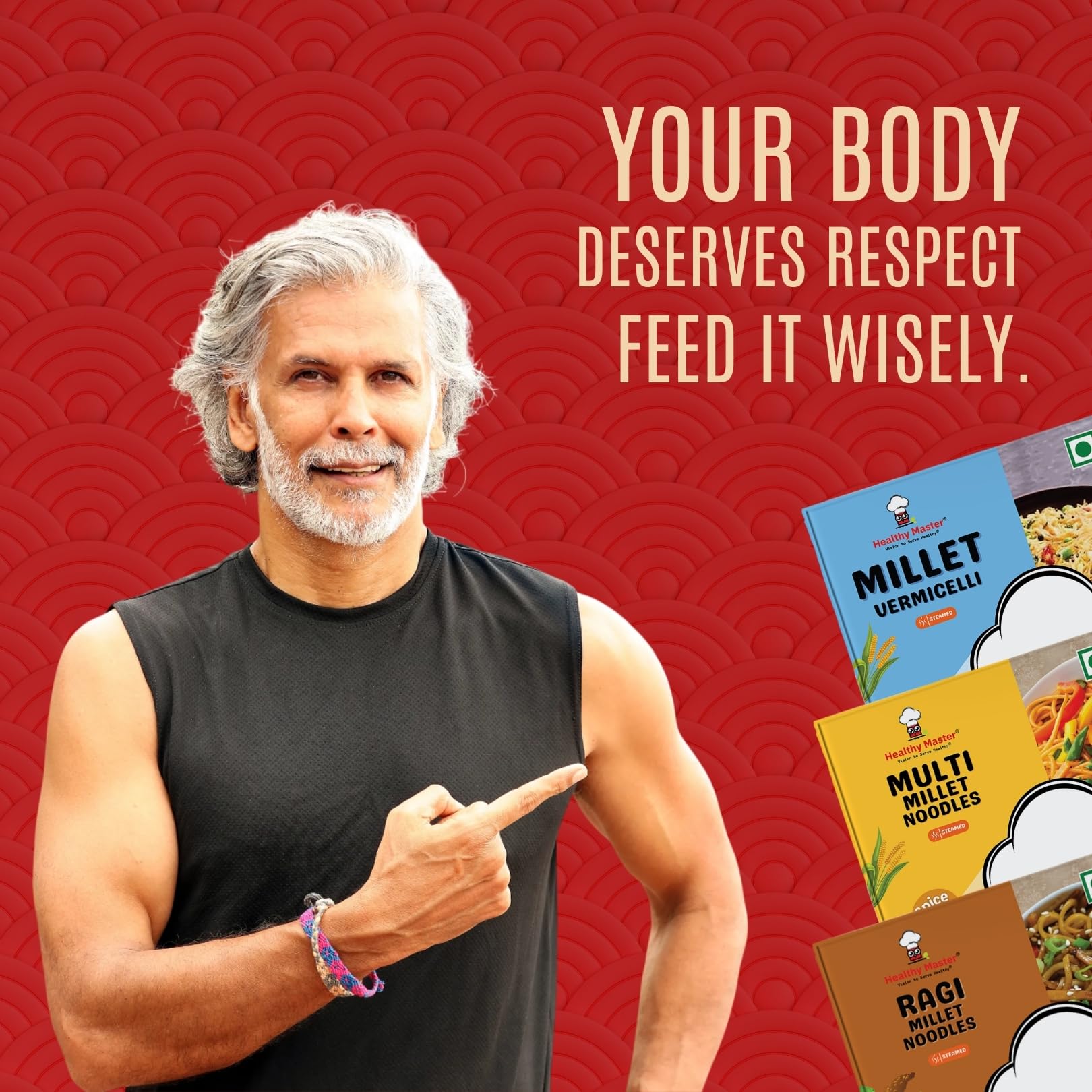 Healthy Master Millet Noodles and Vermicelli Combo 590 gm | No Maida, No MSG | Not Fried | Ready to Cook | Vegan | Healthy Noodles for Kids & Adults (Ragi 200 g, Millet 200 g, Vermicelli 190 g) 2