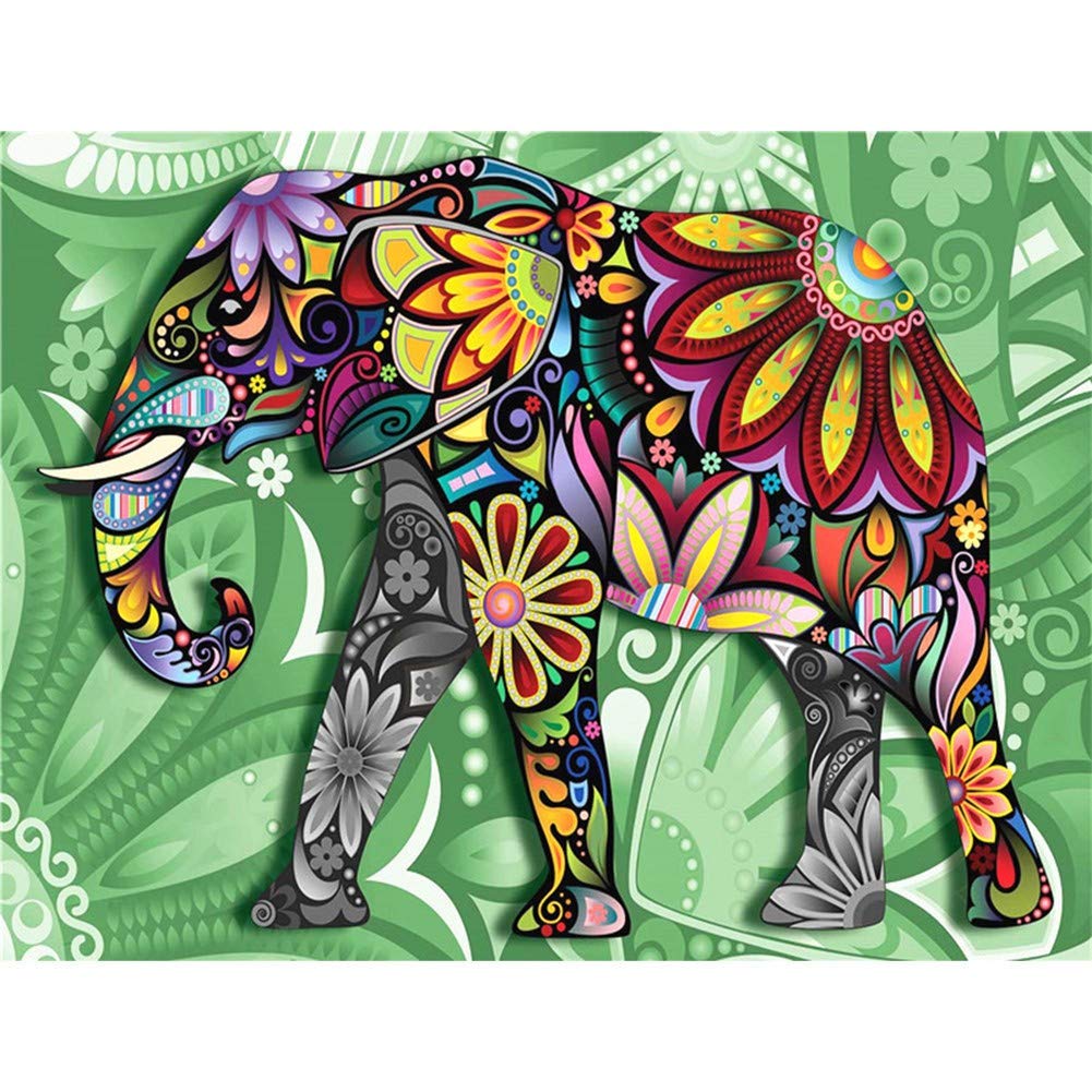Kit Diamant Art Éléphant Cadeau Créatif Idéal pour Adultes Passionnés