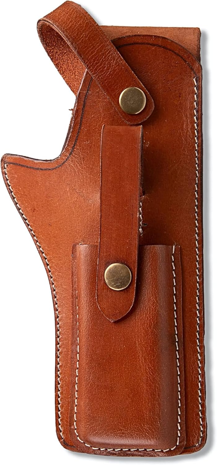 Hulara Genuine Leather Holster with Magazine Case, Pistol Hosters for Men and Women, Revolver Holder