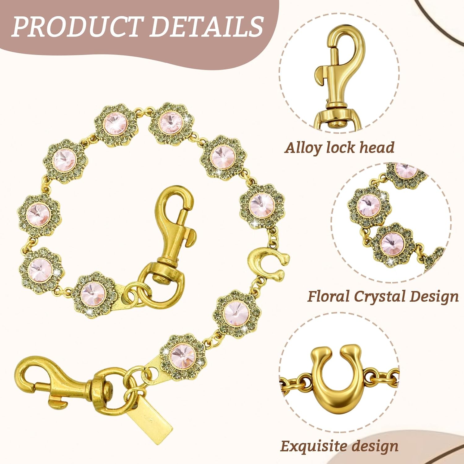 Bag Chain Charm for Handbag, Purse Charms Wallet Chain Charm Jeans Chains, Vintage Bag Strap Extender for Valentine's Day gift - Image 3