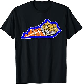 Vintage Worn State of Kentucky Basketball State Shape T-Shirt