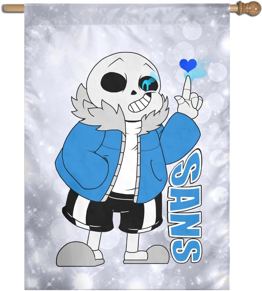 Jasoo Sans Undertale Role-playing Video Game Character Decorative Garden Flag One Size