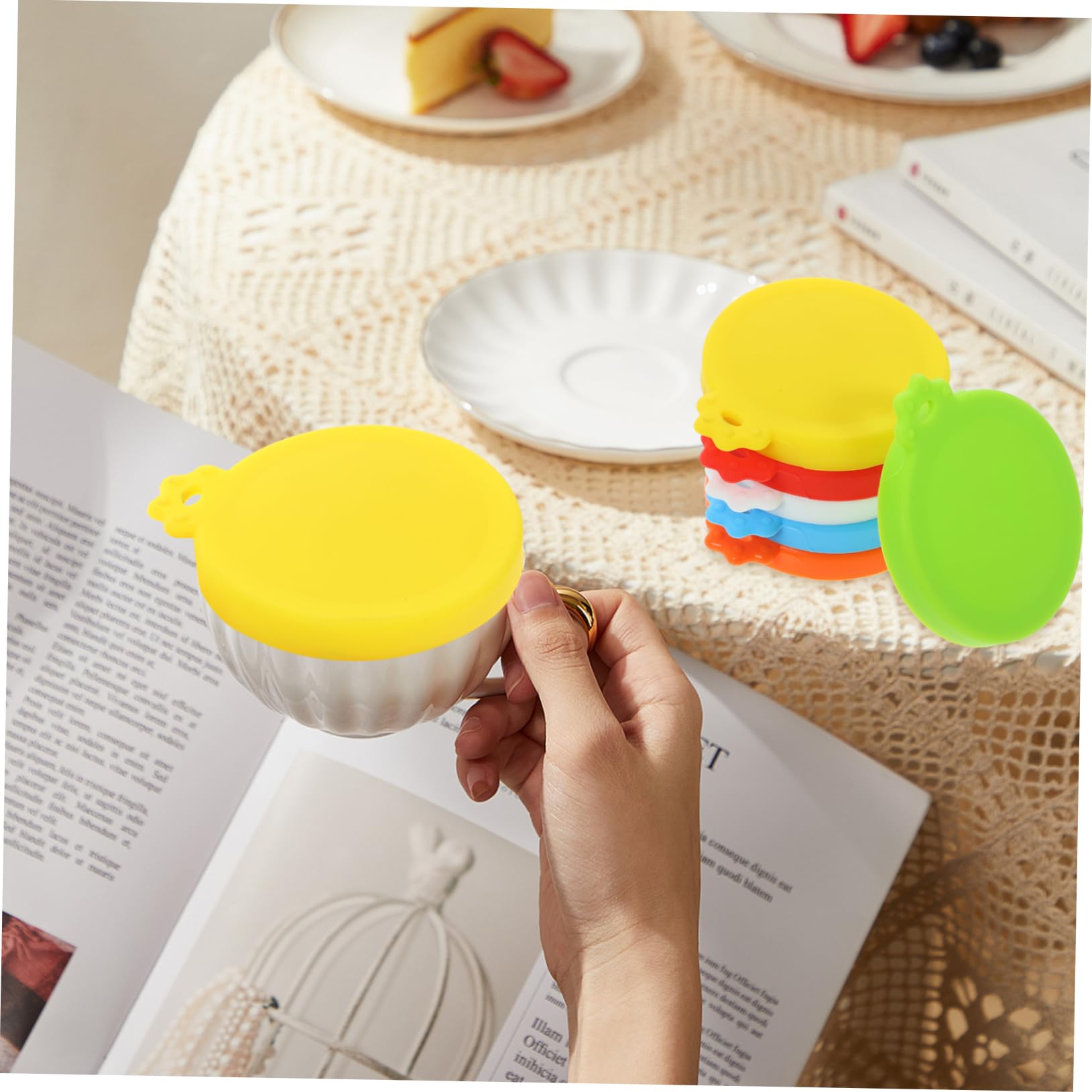 4 Set Coperchi Silicone Riutilizzabili Per Lattine Da Colorati Tappi Per Barattoli Cibo Per Coperchi Per Lattine E Bevande Facili Da Usare E Protezione Contenitori 6 Pezzi*4