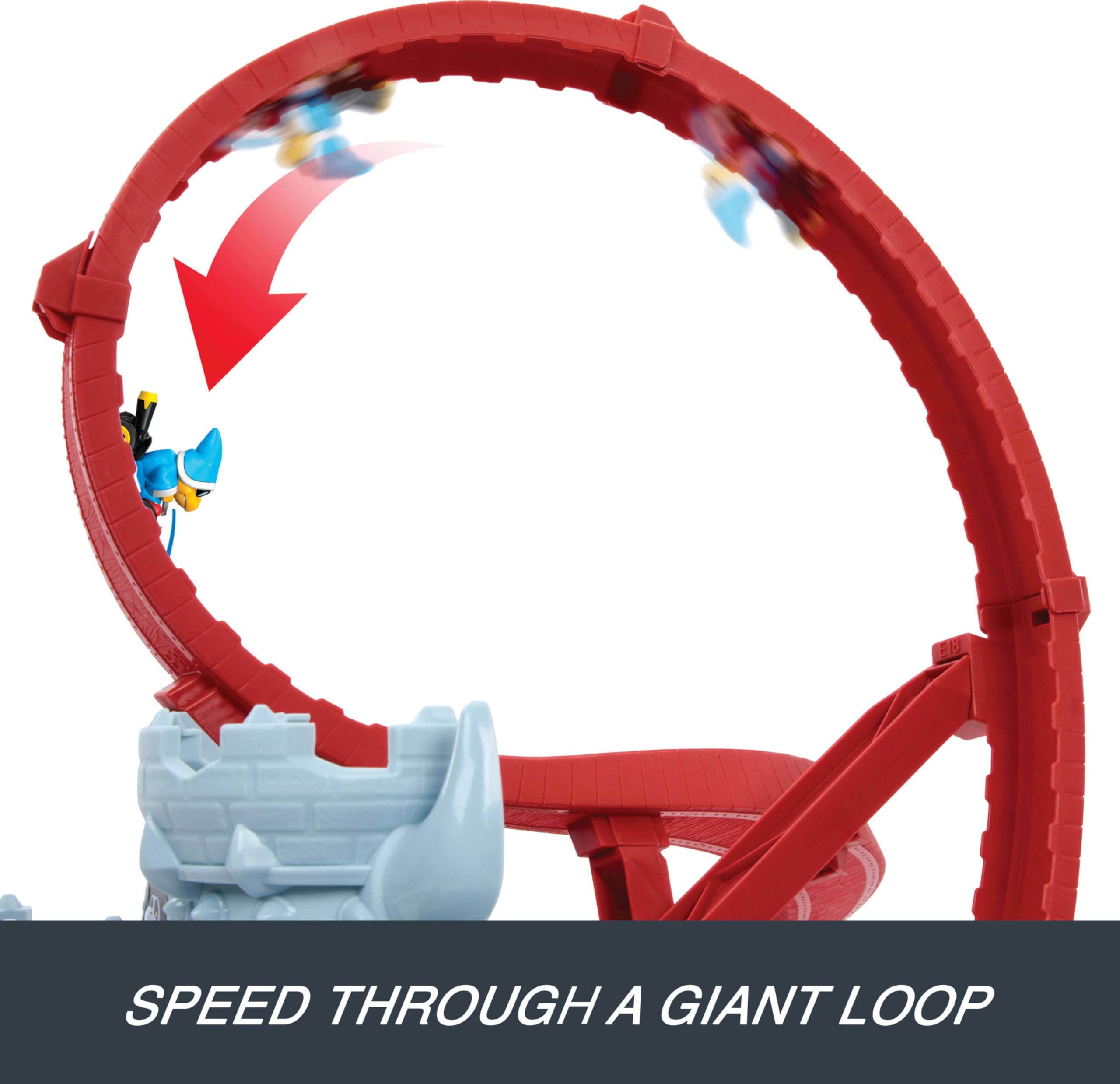 Hot Wheels Mario Kart - Castello di Bowser, set interattivo con lanciatore e macchinina Kamek inclusa, può contenere oltrre 30 veicoli, giocattolo per bambini, 5+ anni, JHD24