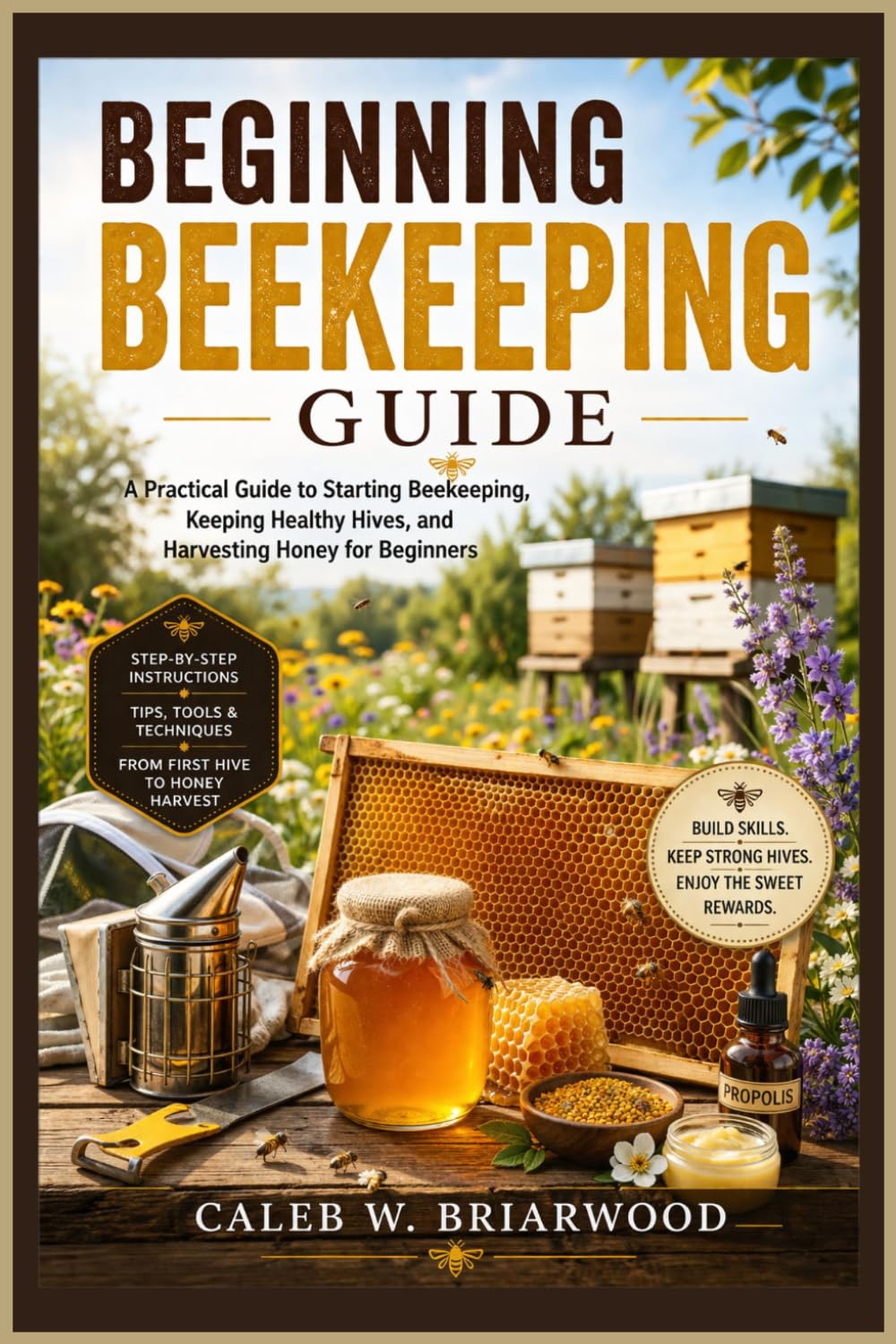 Beginning Beekeeping Guide: A Practical Guide to Starting Beekeeping, Keeping Healthy Hives, and Harvesting Honey for Beginners