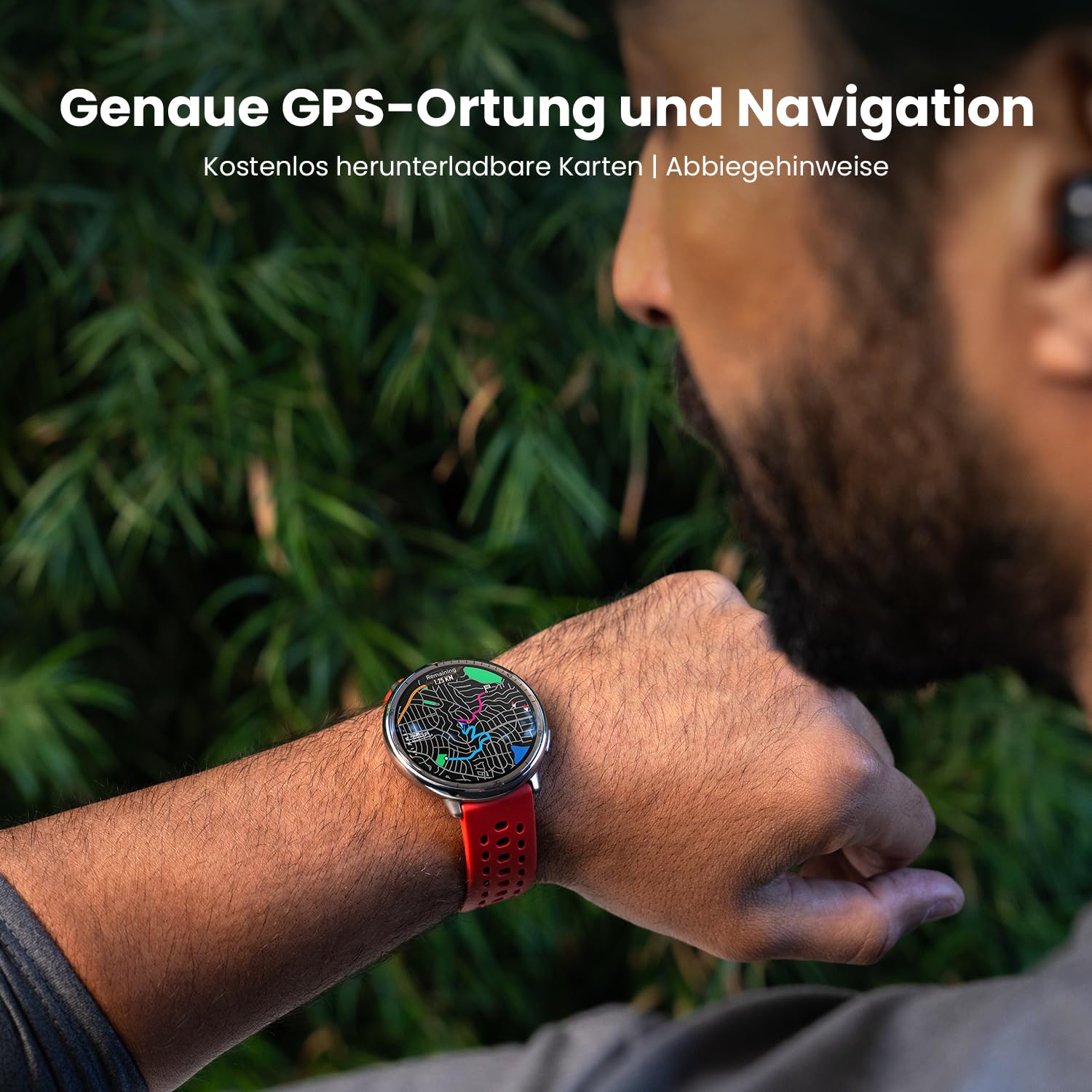 Amazfit Active 2 Smart Watch 44mm NFC GPS 5 ATM wasserdicht Fitness Tracker 160+ Sportmodi 10 Tage Akku