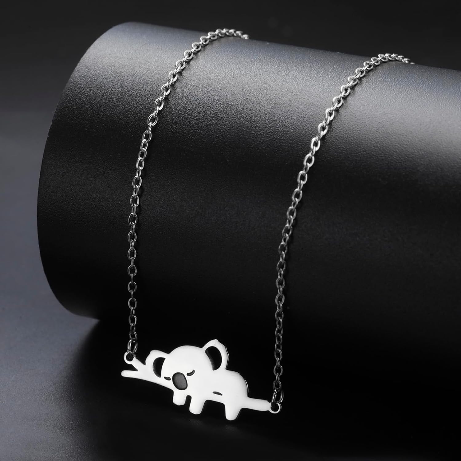 VASSAGO Koala Necklace Stainless Steel Cute Animal Pendant Koala Bear Jewelry Gifts for Women Teens Animal Lovers - Image 8