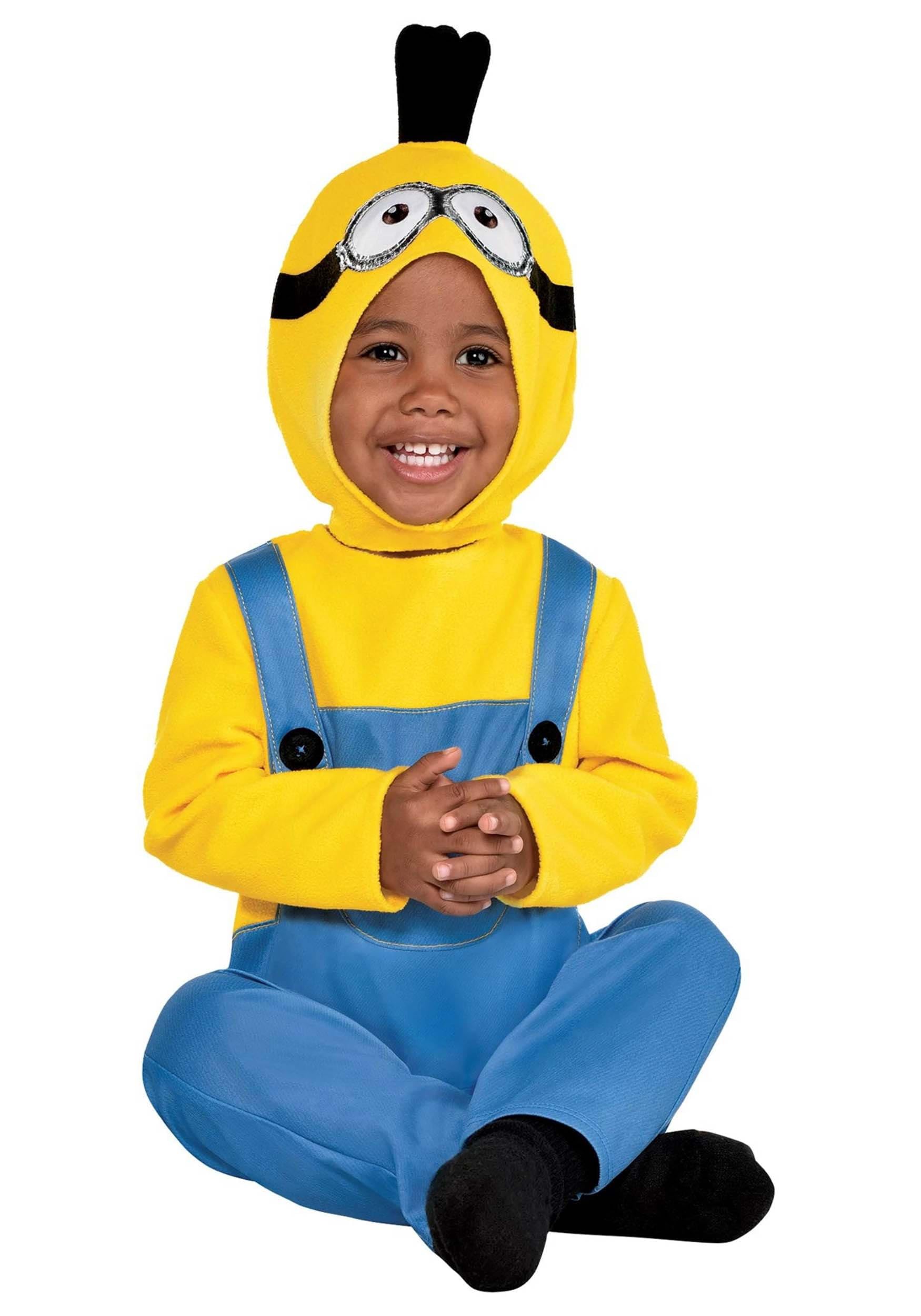 Party City Minion Kevin Costume for Babies, Minions - Baby Costume with Polyester Jumpsuit & Fabric Hood - Costumes for Halloween, Birthday Parties & Themed Events