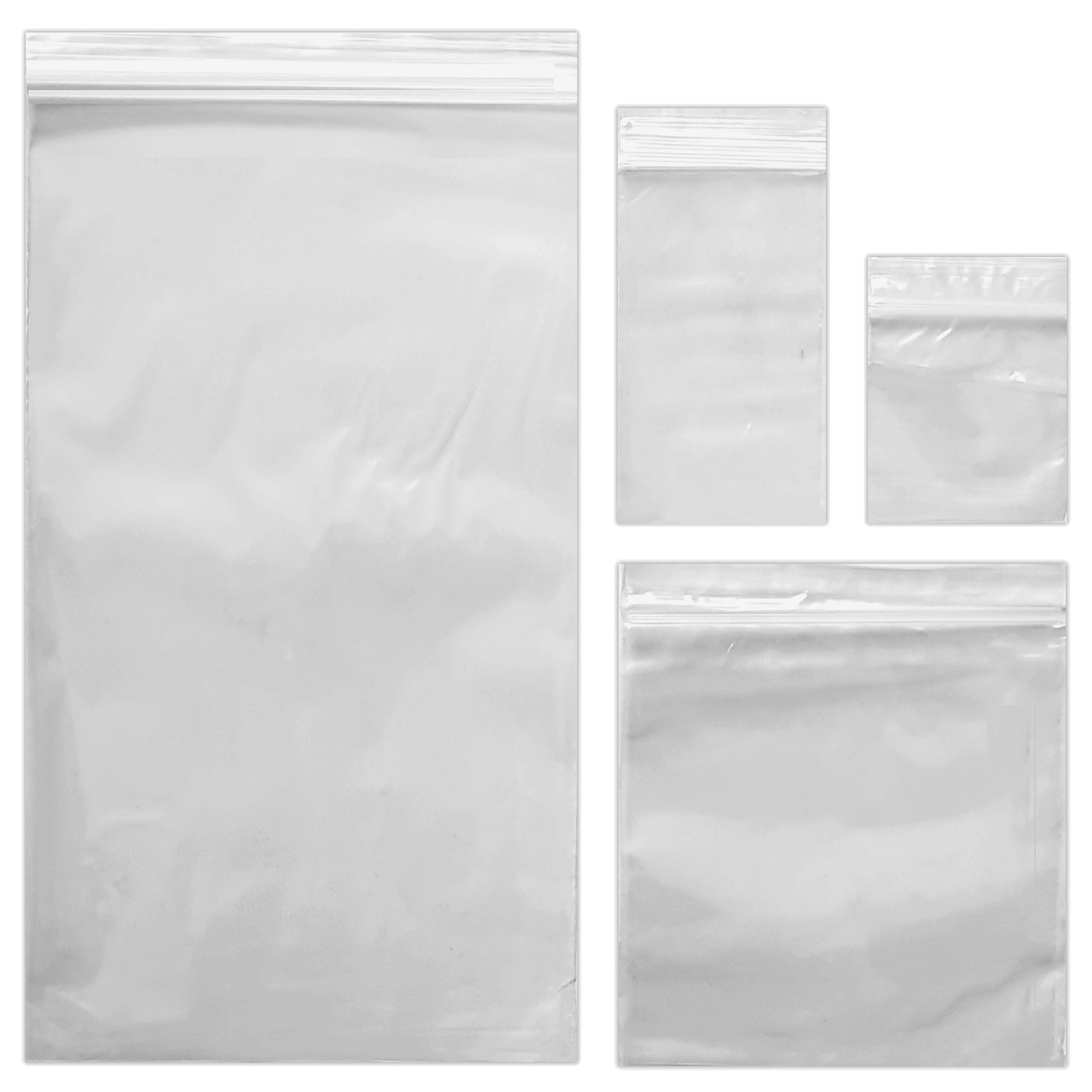 Ukplast Clear 100 Medium Reusable Rectangular Plastic Bags, 5.5"X5.5" (14X14cm) Resealable Food Storage, Blow Molded Ldpe, Leak Resistant, Refrigerate