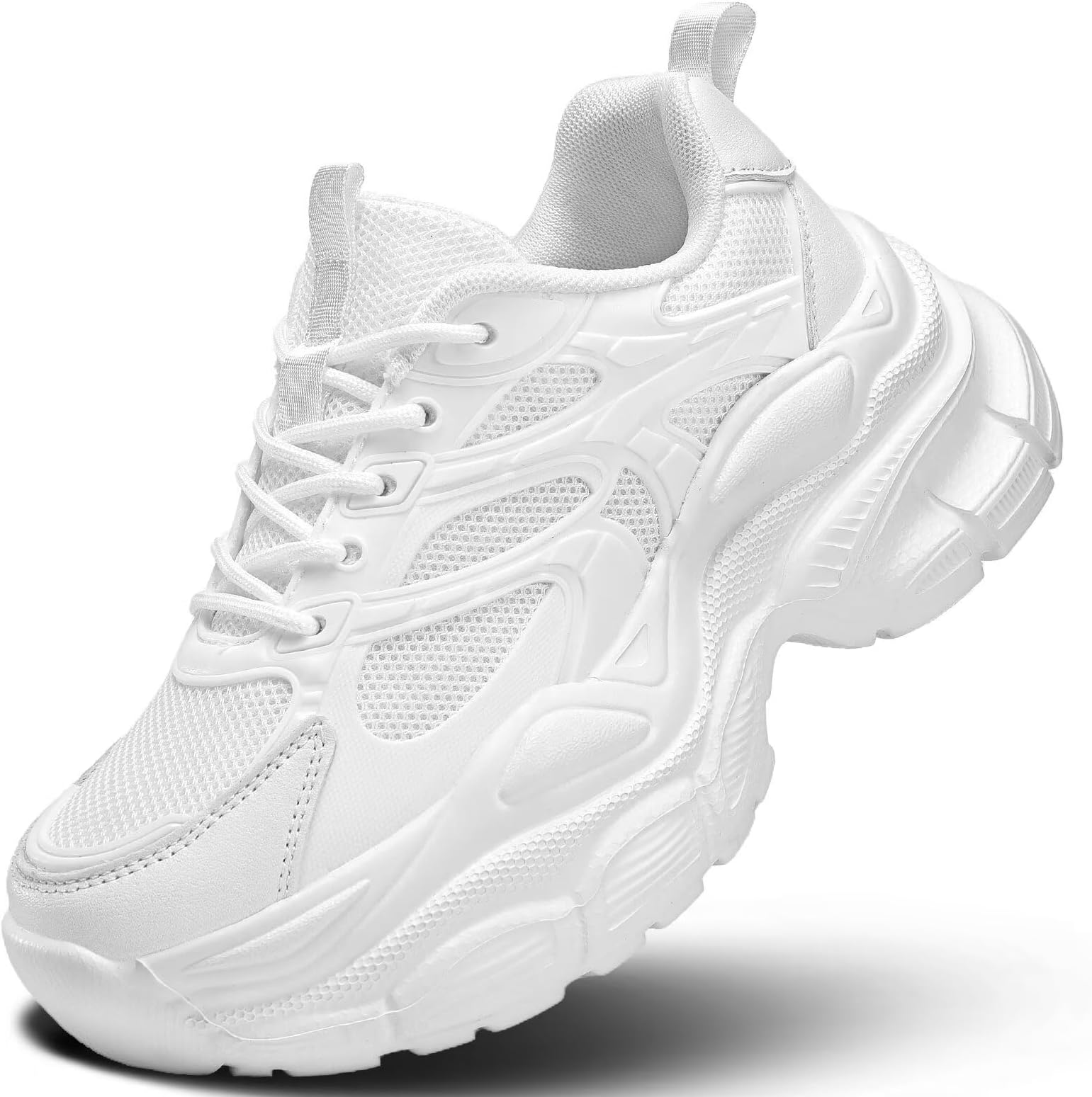Women's Road Running Shoes Non Slip Ladies Walking Fashion Athletic Chunky Sneakers Work Gym Lightweight Mesh Soft Sole