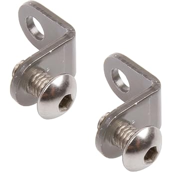 Resul Set of 2 Brackets for Fixing Mudguard Struts to Suspension Fork with Screw