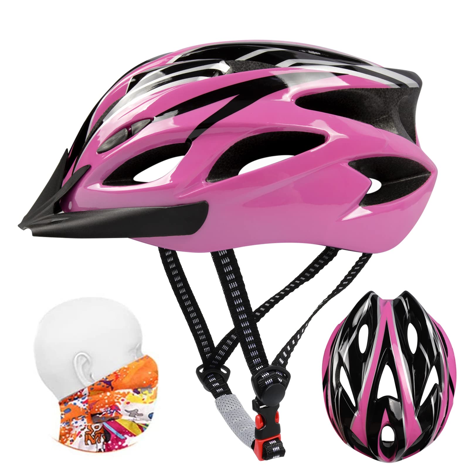 ioutdoor Bike Helmet Men, Mountain Cycle Helmets Ladies with Visor Adjustable Size 56-62CM Large Lightweight 18 Vents Bicycle Cycling for Teenagers Women Men Sport Headwear