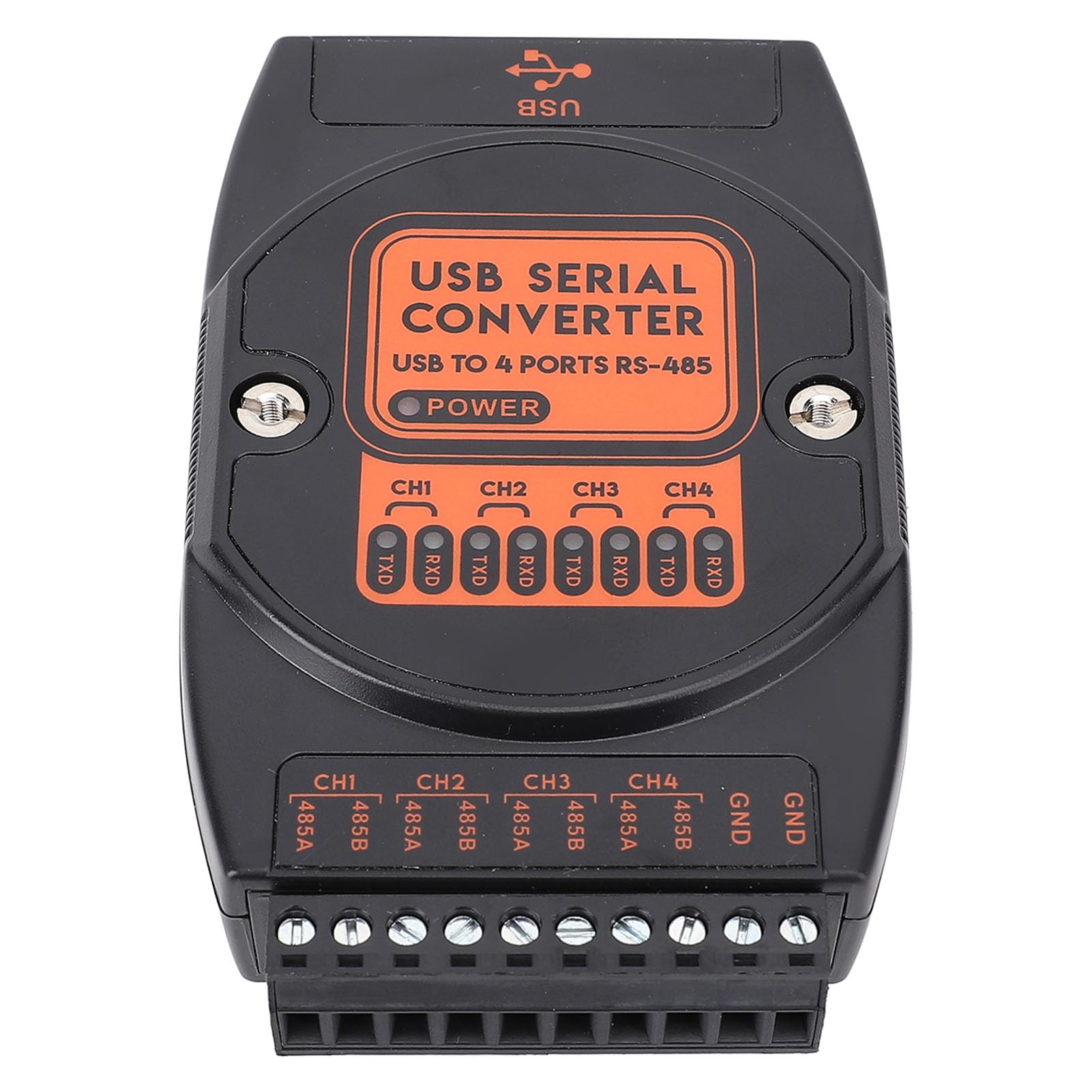 Eujgoov Konwerter USB na 4-kierunkowy Port Szeregowy 485, materiał ABS, Izolacja 1500 V, Ochrona 600 W, do urządzeń
