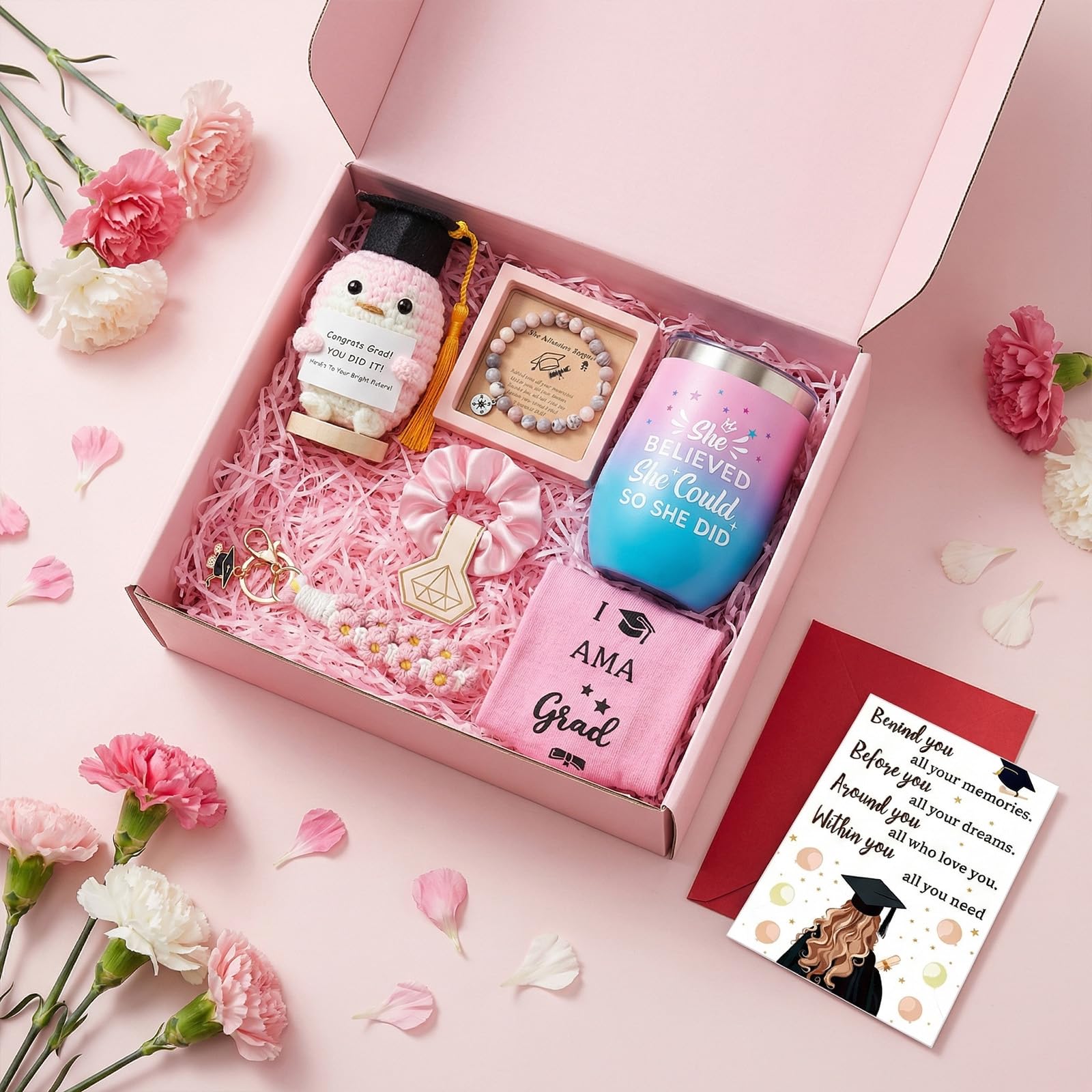 Graduation Gifts for Women Her 2026,Congrats Grad Gift Basket for College & High School Class of 2026,Graduation Gift Set for Women, College, Daughter, Sister, Friend
