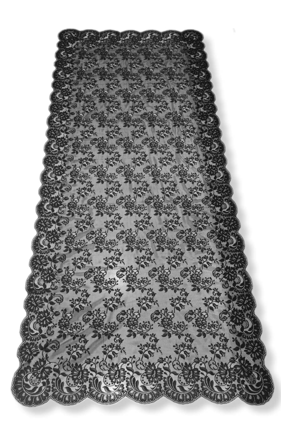 Mantilla ESPAÑOLA Semana Santa Negra Mediana