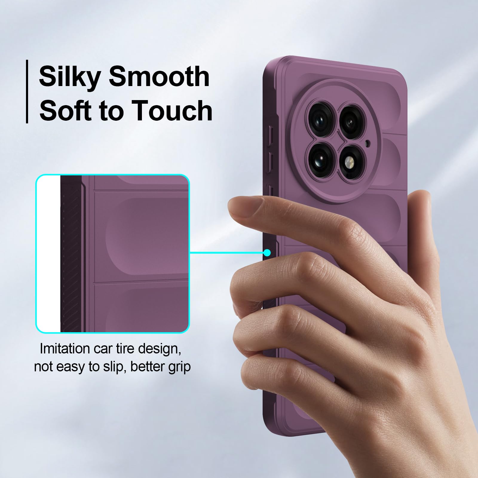 Custodia Protettiva OnePlus 13T Alluminio Viola con Protezione Lenti