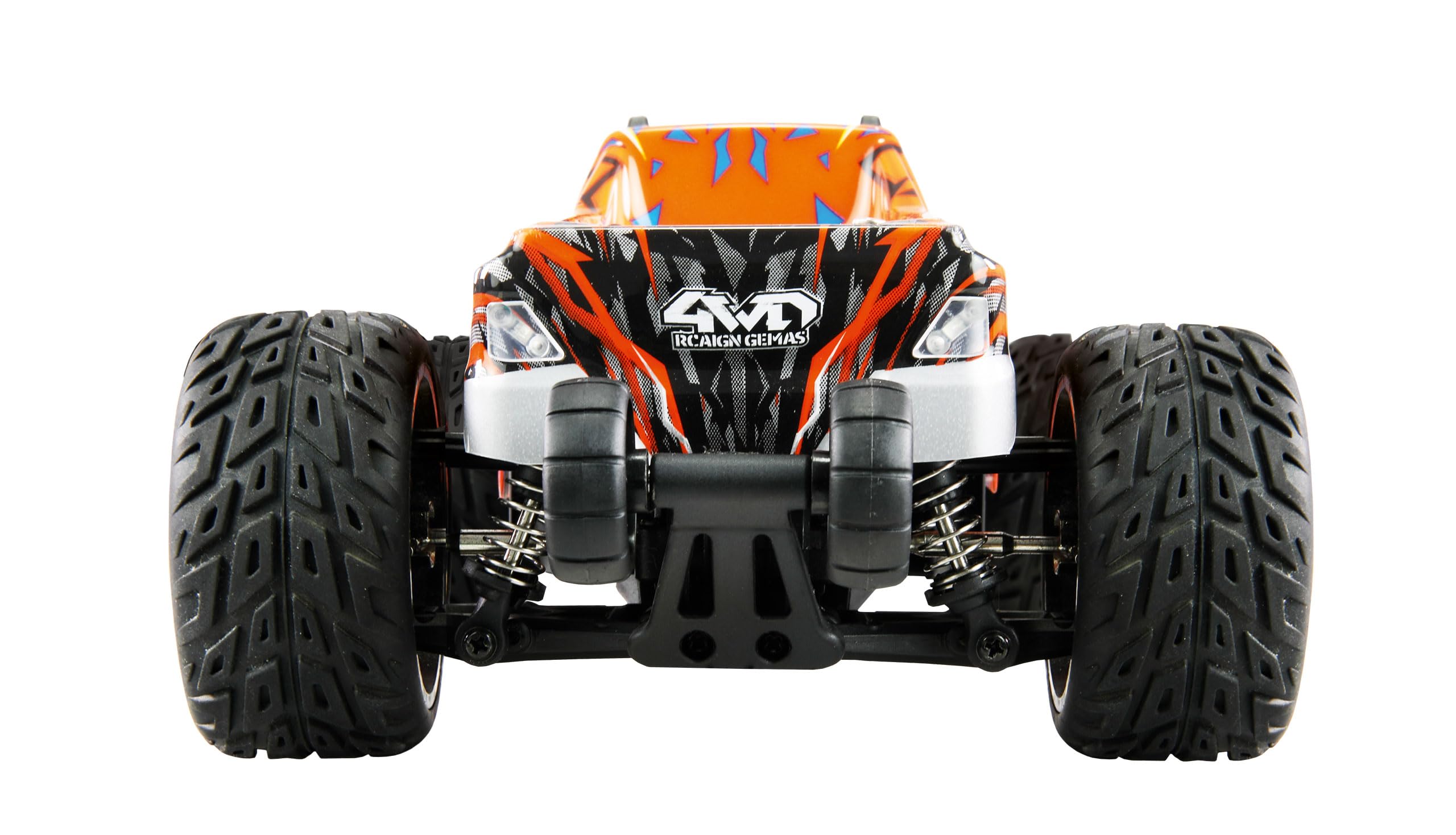Amewi MAX20 Monster truck Brushed 50 km/h 4WD 1:20 RTR blu/arancione RC telecomandato