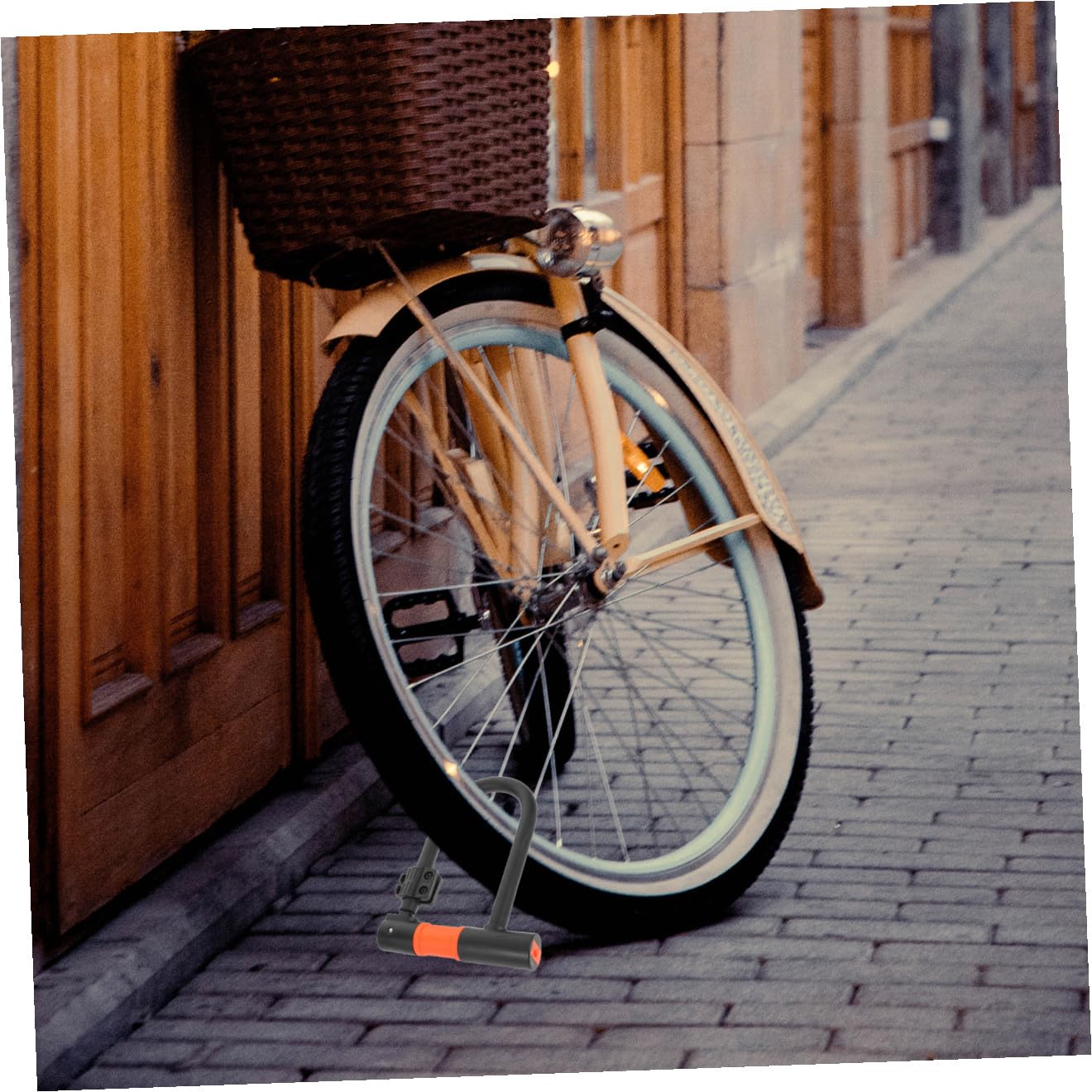 HANABASS Candado U Antirrobo para Bicicleta y Patinete Cable Reforzado Adaptable Construcción Duradera Aleación Gruesa Protección Segura para Bicicletas y Bikes Diseño y Resistente