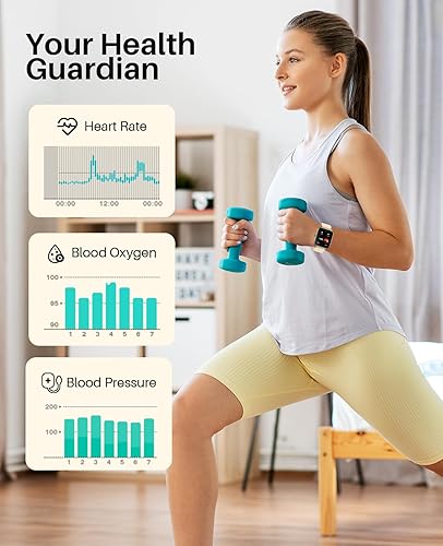 Miniatura 2 de Reloj inteligente, reloj de seguimiento de actividad física para hombres y mujeres, reloj HD de 1.96 pulgadas con monitor infrarrojo de oxígeno en