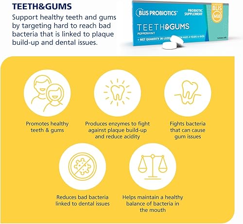 Miniatura 6 de BLIS ThroatHealth K12 + Dientes y encías M18 para una salud probiótica oral completa