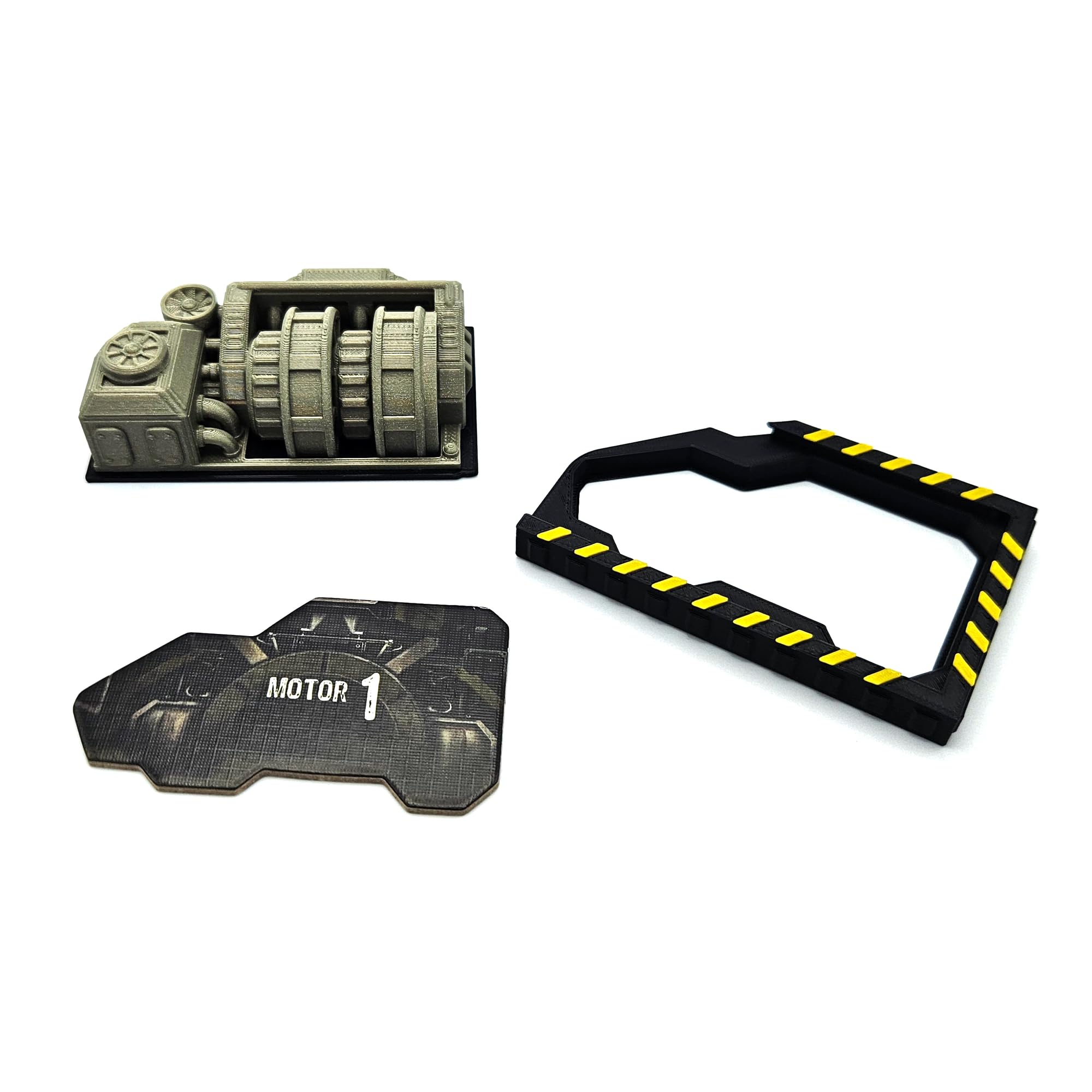 Moteurs Nemesis - Pack de 3 | Moteurs Miniatures 3D pour Nemesis™ | Accessoires de Jeu de société | Composants Fonctionnels et décoratifs pour améliorer Le Jeu