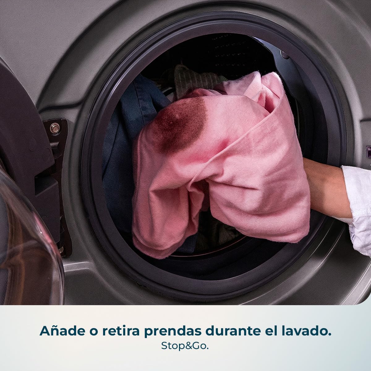Cecotec Washing Machine Front Load 9 kg Bolero DressCode 9450 Inverter Steel, 1400 rpm, 16 programs, Class A-10%, Inverter Plus Motor, Allergy Care, Pearl Drum, Silence Function, Stop&Go and Kid Lock — view 15