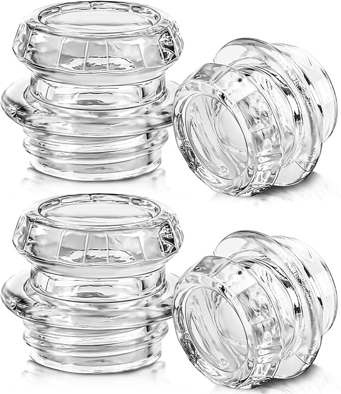 Coffee Percolator Pot Glass Knob Top Replacement for Coleman, Gsi, Eurolux, Stansport, Texsport Coffee Filter Perculator Glass Top (4 Pack)