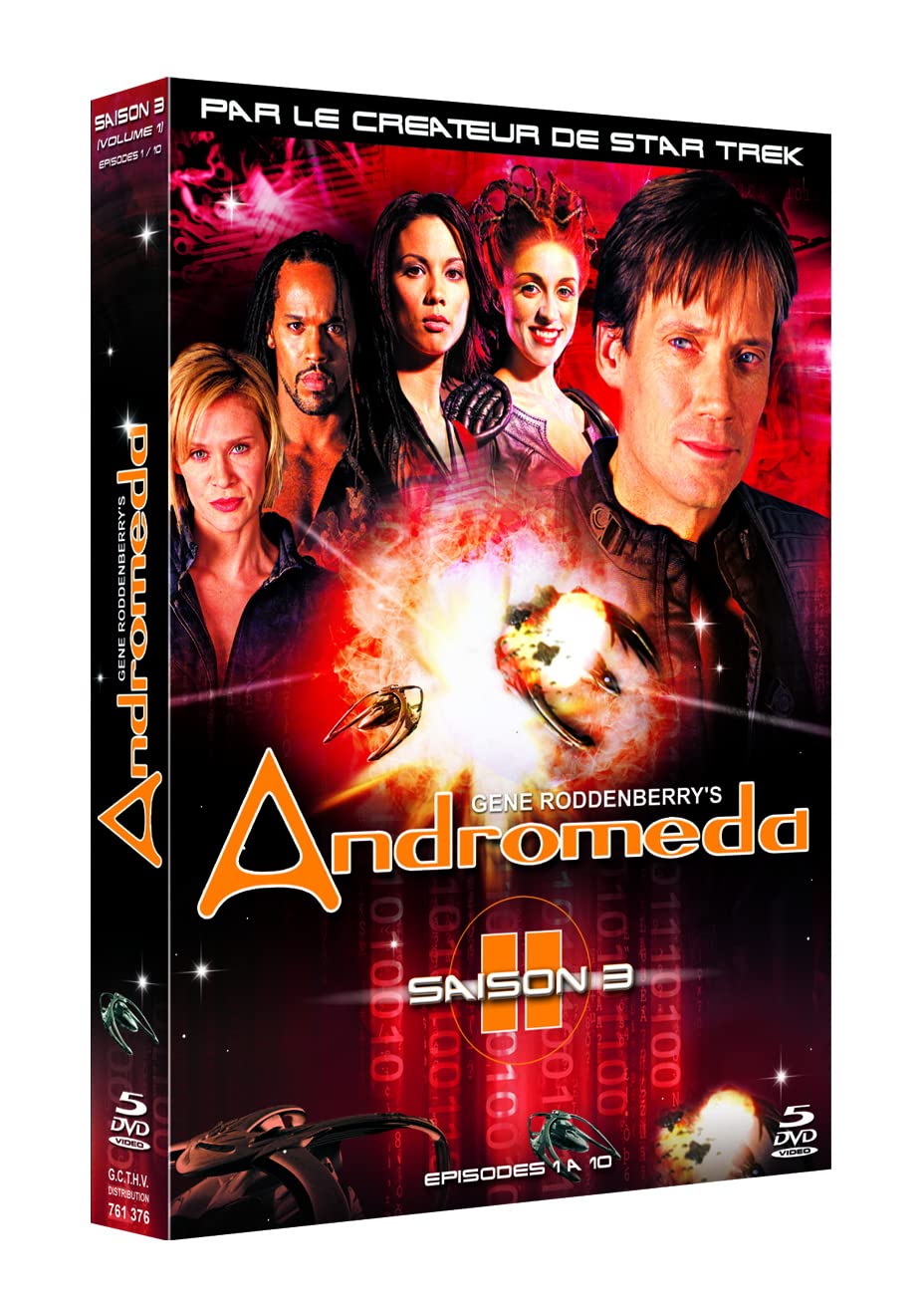 Andromeda Temporada 3 Vol 1 en un pack completo de 5 DVD para coleccionistas