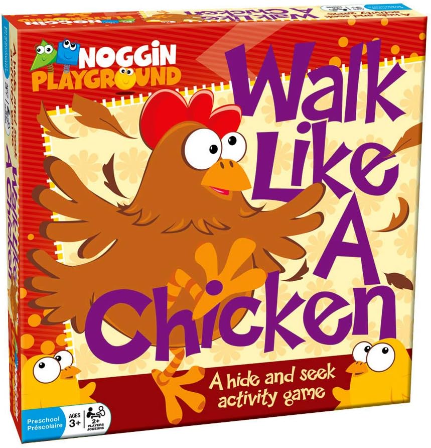 Walk Like A Chicken - No Reading Required, Hide & Seek Role-Playing Activity Game, Preschool & Kids, Children's Social & Physical Developmental Game, Outset Media, Ages 3+, 2+ Players