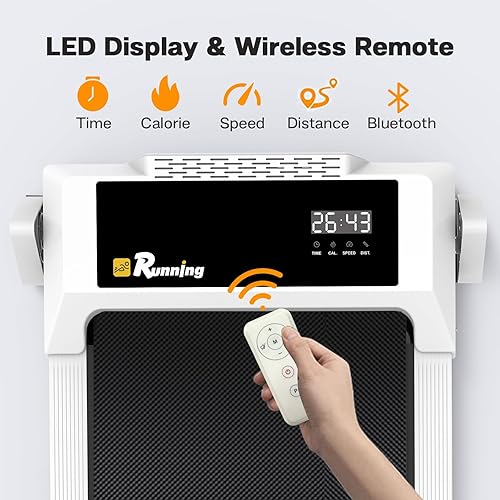 Miniatura 4 de Caminadora para debajo del escritorio, almohadilla para caminar para el hogar y la oficina, caminadora portátil de 2.5 HP, máquina de correr para