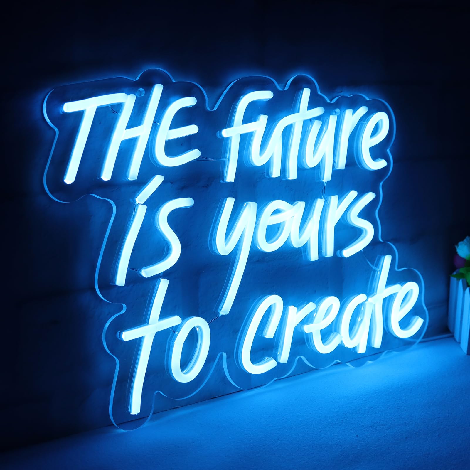 ネオンライト THE FUTURE IS YOURS WonderfulLife The Future is Yours to Create Neon Sign for Wall