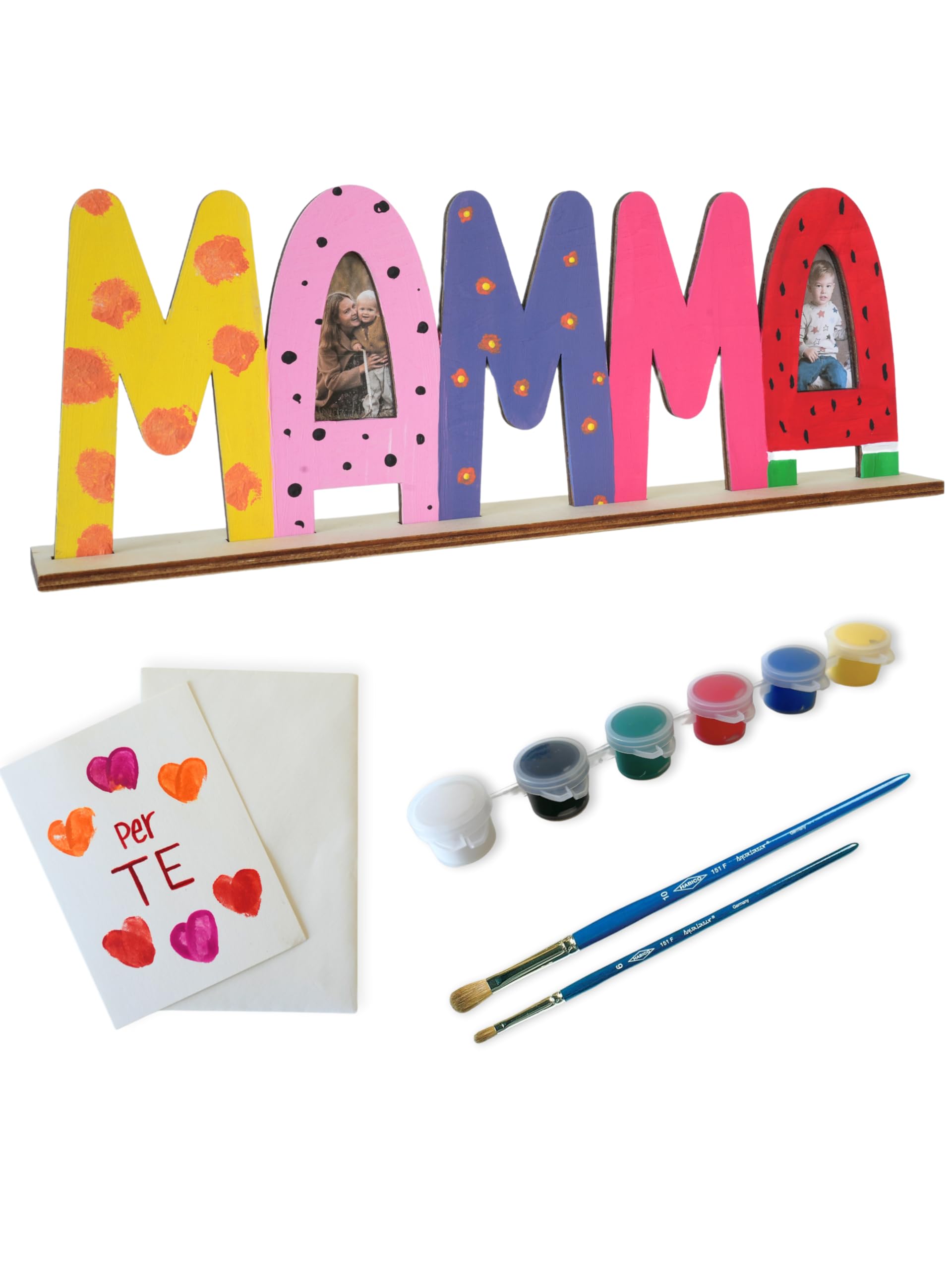 Regalo Per Mamma - Portacandele In Legno Madre E Figlia Per Compleanno O Natale - Foto 6