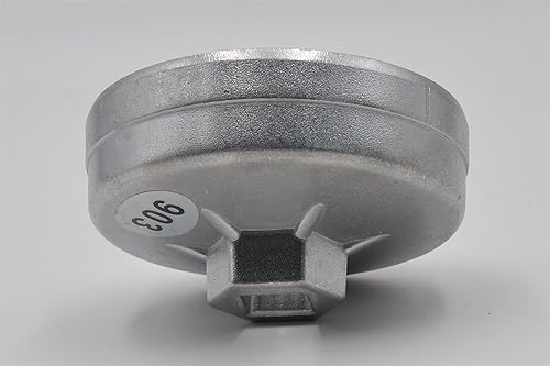Miniatura 3 de Valman Llave de filtro de aceite de 14 flautas de 2.913 in Herramienta de extracción de aluminio para Benz, para, para Sprinter, para, para, para y