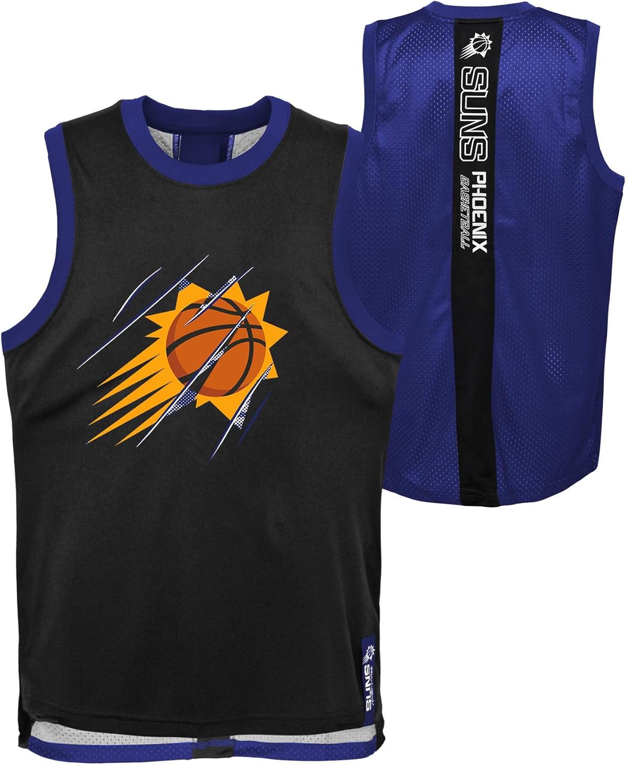NBA Kids Youth 4-20 Primary Logo Alley-OOP Shooter Performance Jersey Tank