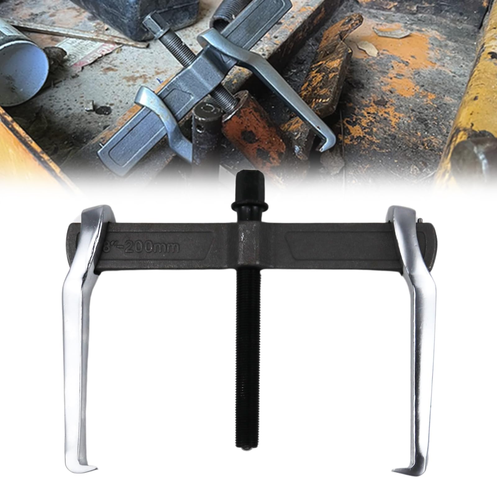 Versatile 2-Jaw Gear Puller Tool Adjustable CR-V Bearing Puller Gears 8-Inch