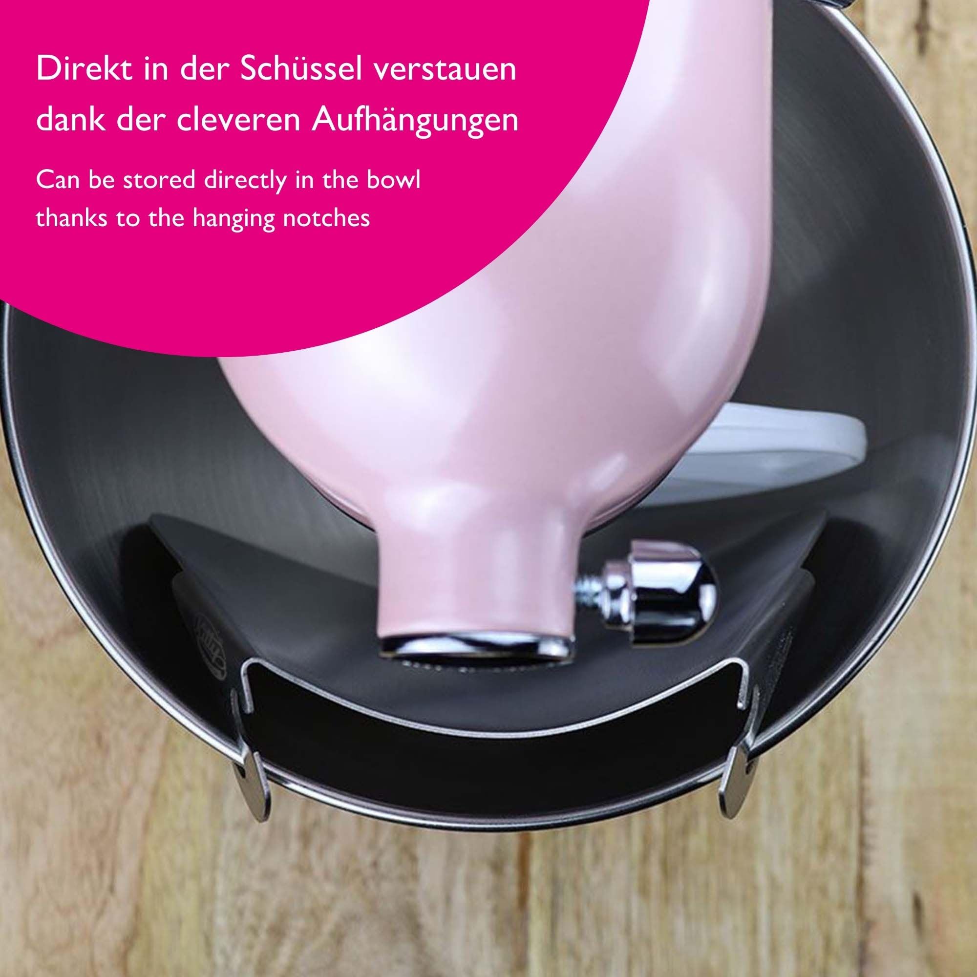 Wypełniacz ze stali nierdzewnej do robotów kuchennych - Kitty Professional: Składniki lejka Kitchen Aid Akcesoria pieczenia Miska mieszania zsypnia pochylnia podajnik napełnianie dodatek osłona