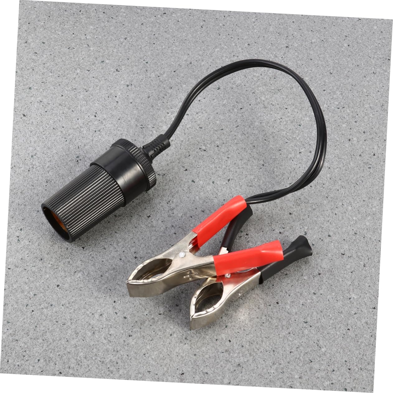 Alipis Adaptateur Allume Cigare Avec Pince Pour Borne De Batterie De Voiture Câble Connecteur Double Couleur