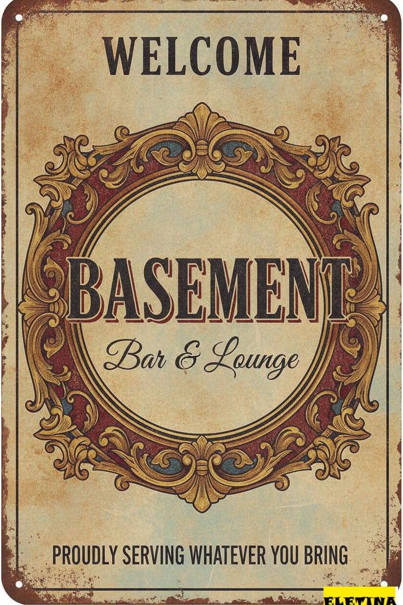 Personalized Sign for Man Cave Welcome Door, Pub & Lounge Hanging Decor Home Bar, Kitchen, Housewarming Gift Beer Lover Private Property Decorative