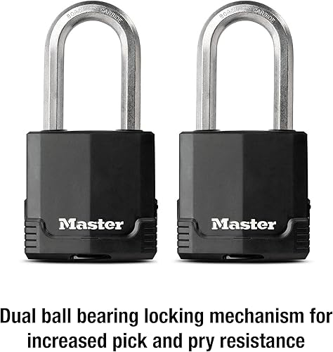 Miniatura 4 de Master Lock M515XTLH Magnum - Candado resistente con llave paquete de 2 llaves iguales