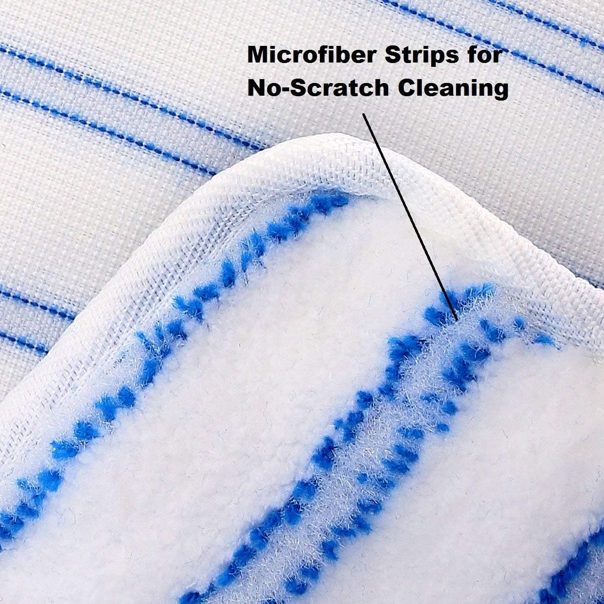 Tidy Monster 3 Pack Mop Refills Compatible with O-Ceda Dua-Action Microfiber Mop, Replacement Mop Heads for Dry/Wet Use, Machine Washable Double Sided All Surface Cleaning